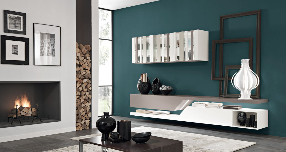 Arredamento soggiorno moderno modello exential spar for Pittura soggiorno moderno